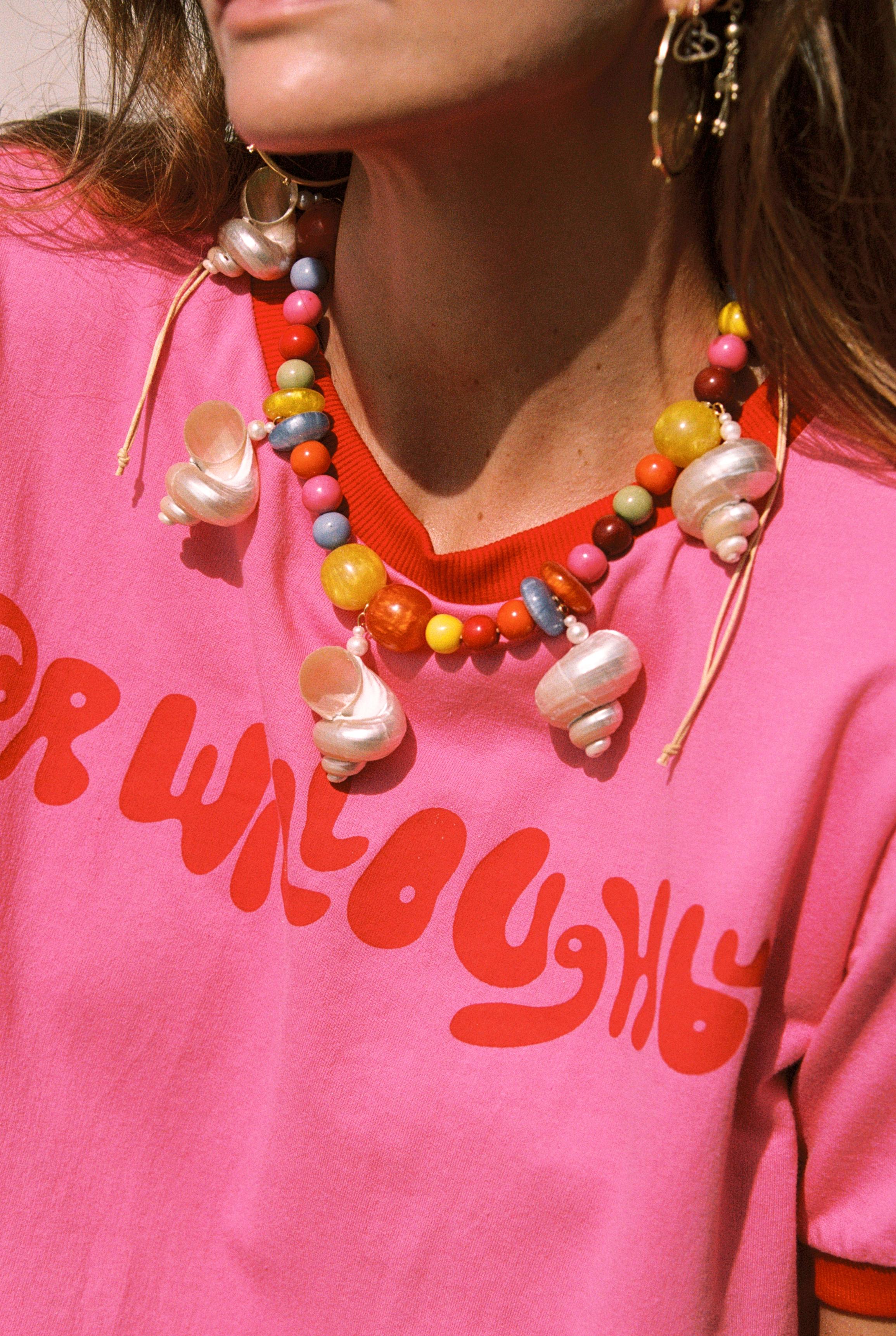 Walking on Sunshine - Shell pearl Necklace - Taar Willoughby