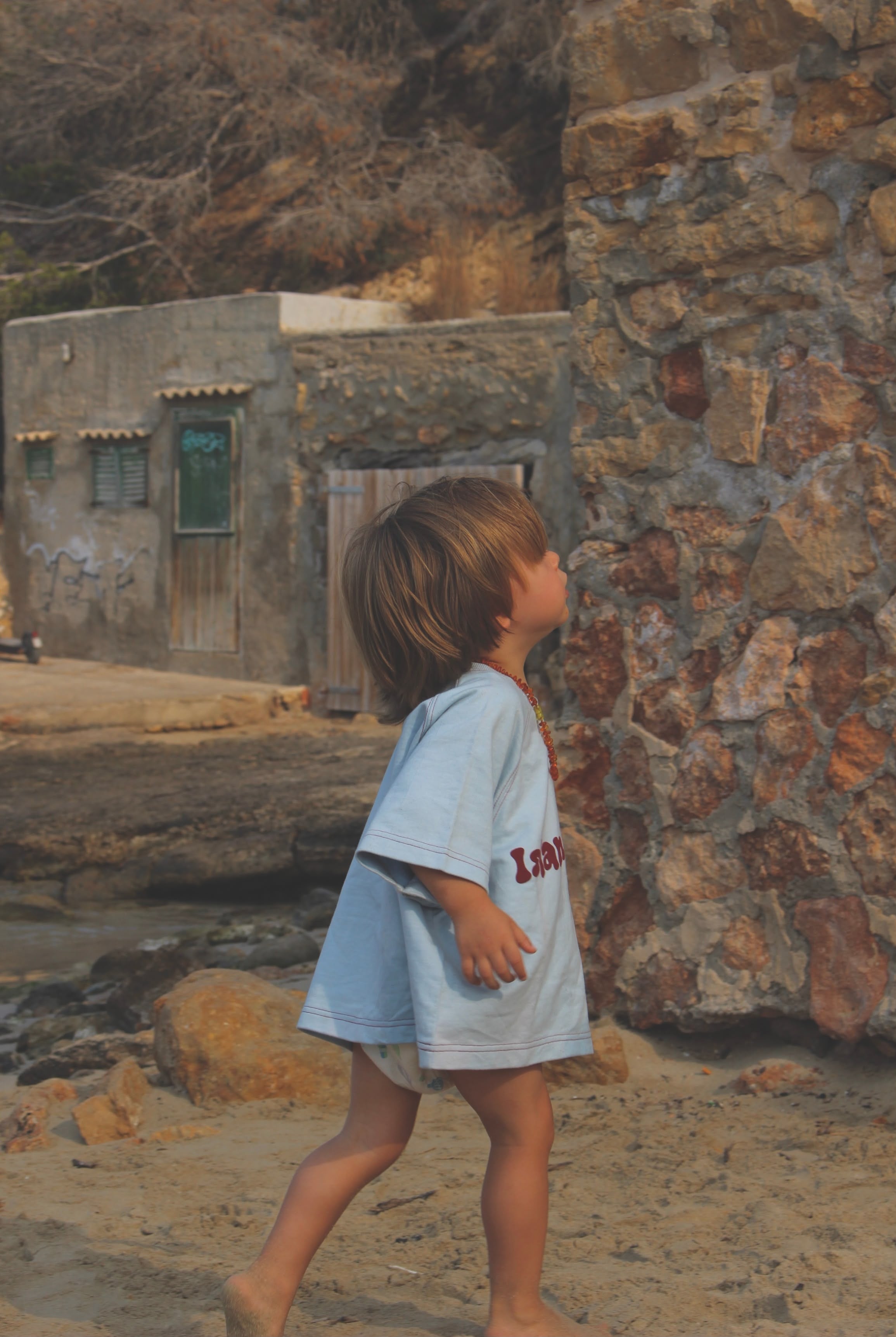 Free - T shirt Blue Kids