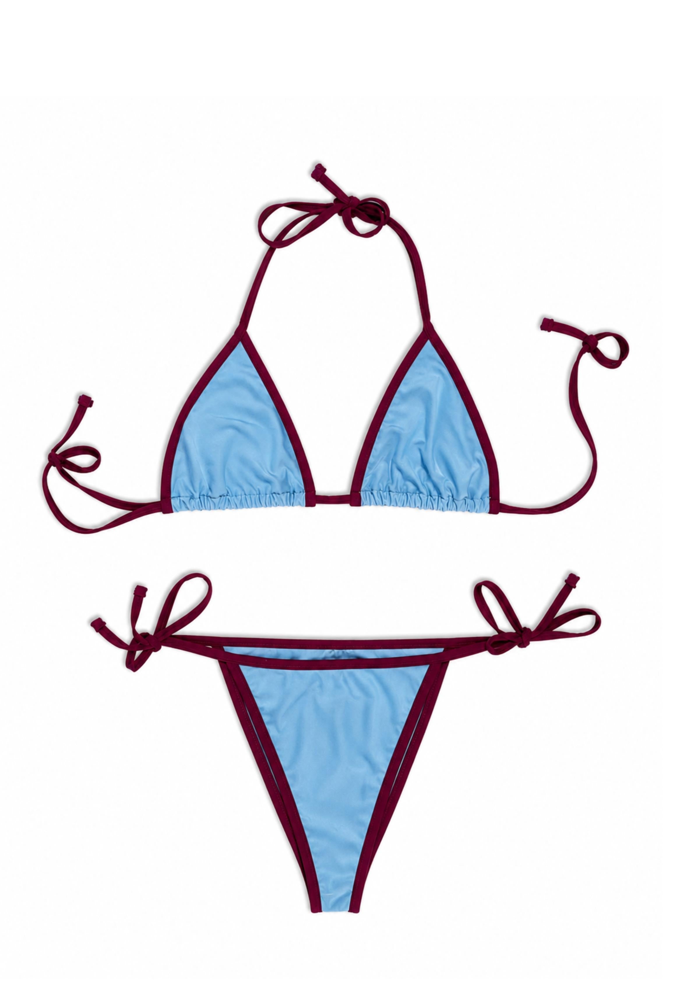 Sweet Surrender - Bikini Top Blue Red - Taar Willoughby