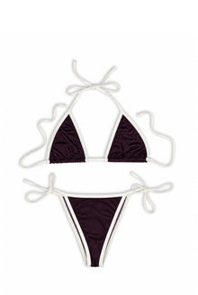 More Than Ever People - Bikini Bottom Aubergine Off White - Taar Willoughby