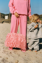 Never gonna give you up - Raffia Bag Pink - Taar Willoughby