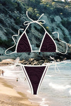 More Than Ever People - Bikini Set Aubergine off white - Taar Willoughby