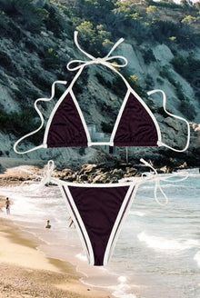 More Than Ever People - Bikini Set Aubergine off white - Taar Willoughby
