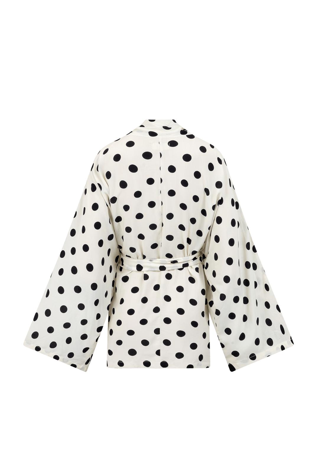 Taar Willoughby x Anna + Nina Polkadot Kimono White - Taar Willoughby
