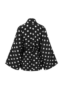 Taar Willoughby x Anna + Nina Polkadot Kimono Black - Taar Willoughby