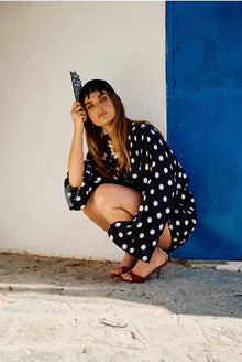Taar Willoughby x Anna + Nina Polkadot Kimono Black - Taar Willoughby