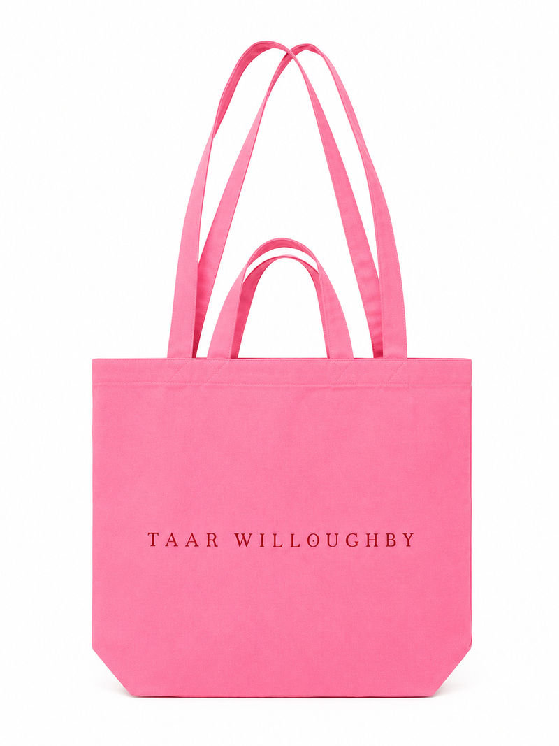 Canvas Tote Bag Pink
