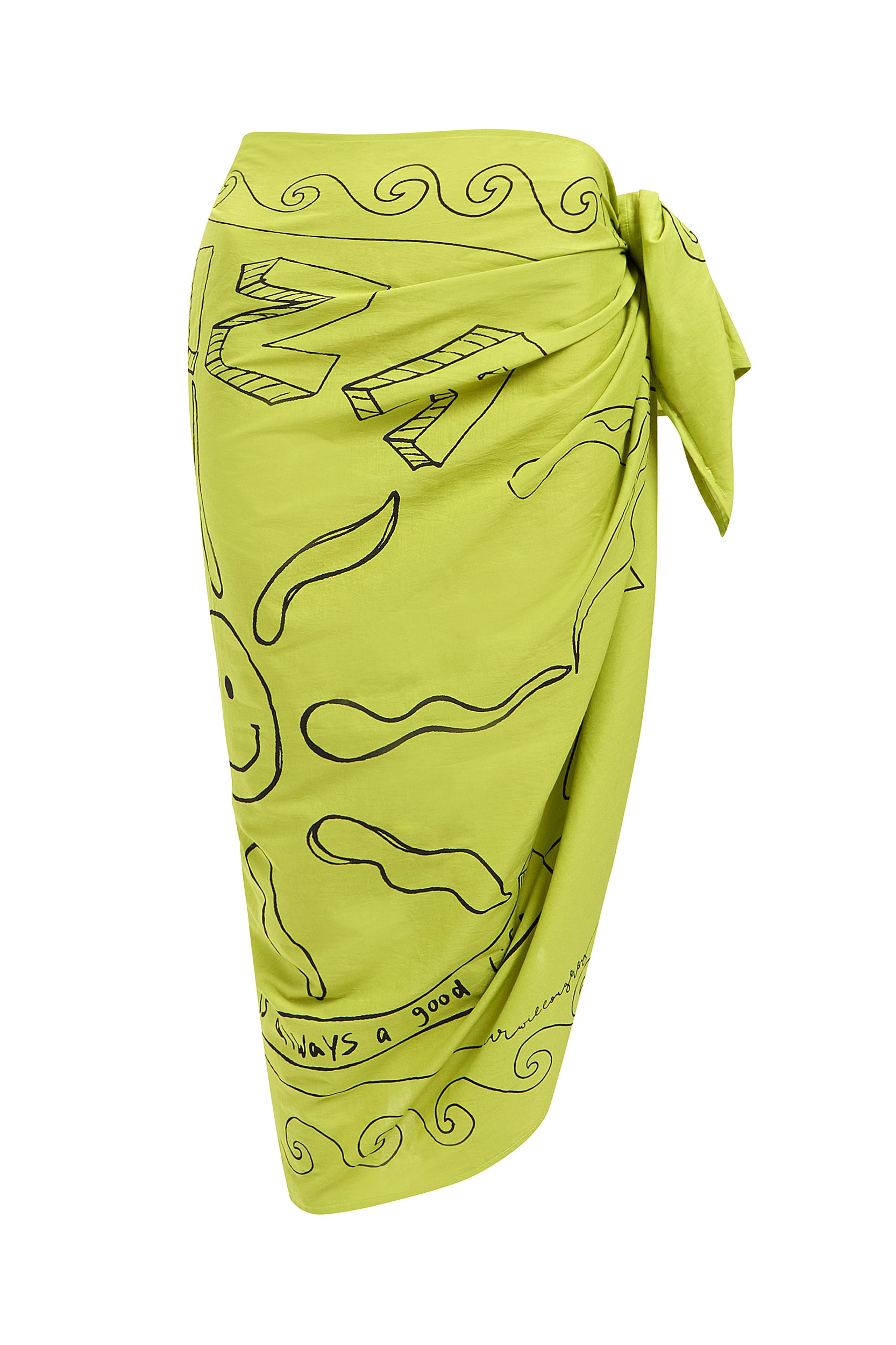 Round Round - Green Pareo - Taar Willoughby