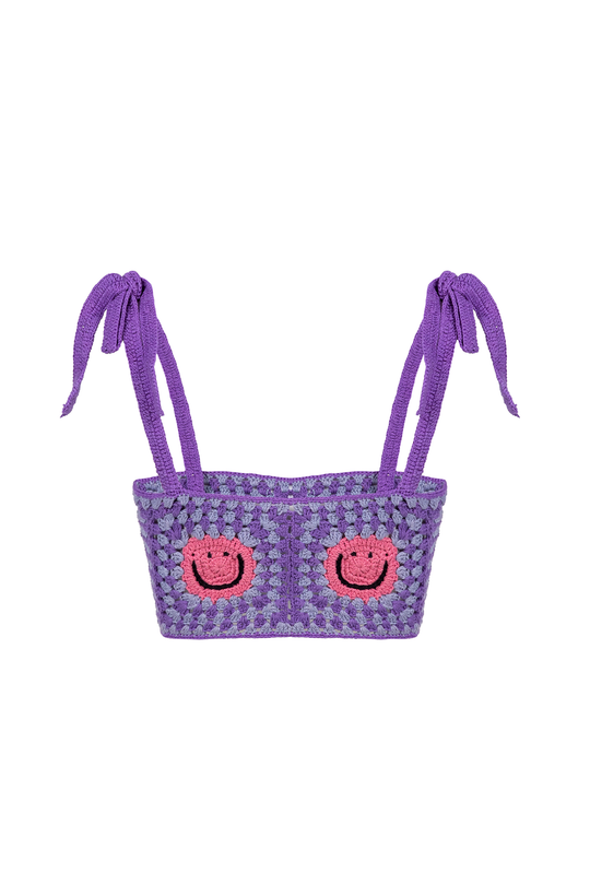 She Wants To Move - Smiley Crochet Top - Taar Willoughby