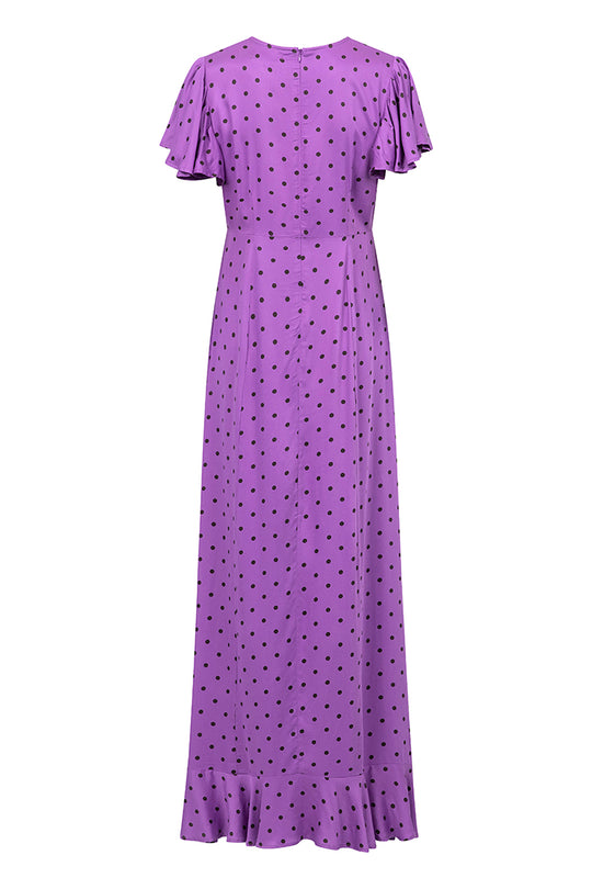 Oye Cómo Va - Purple Polkadot Dress - Taar Willoughby