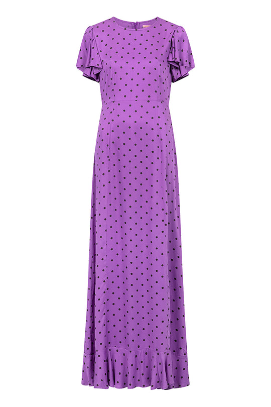 Oye Cómo Va - Purple Polkadot Dress - Taar Willoughby